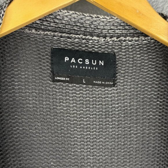 Pacsun Distressed Gray Long Cardigan - Picture 2 of 5